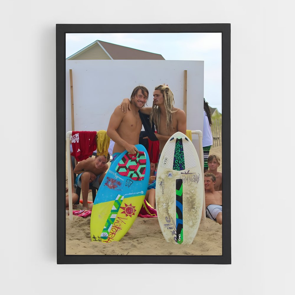 Poster Surfeurs de la Côte – affiche Skimboard (vue 2)